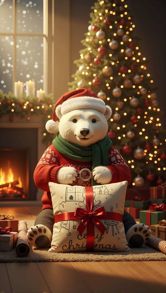 Cozy Christmas Pillowcase — Warm Holiday Throw Cover for Sofa & Bedroom Décor