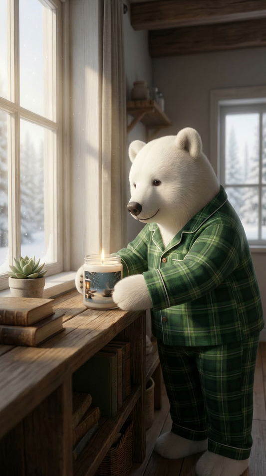 Winter Coffee Lantern Soy Candle — Cozy 9oz Holiday Glow