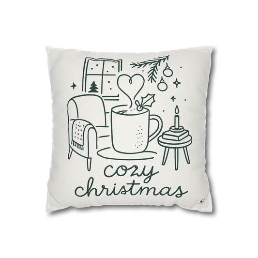 Cozy Christmas Pillowcase — Holiday Decorative Throw Pillow Cover