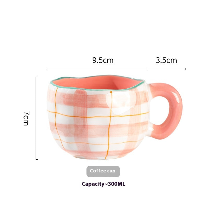 Cute Girl Heart Home Creative Hand-pinched Coffee Cup