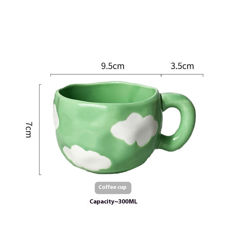 Cute Girl Heart Home Creative Hand-pinched Coffee Cup