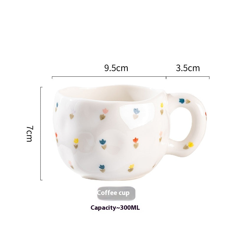 Cute Girl Heart Home Creative Hand-pinched Coffee Cup